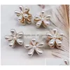 Clip per capelli Barrettes Daisy Pearl Mini Elegante Clip laterali in plastica in metallo Clip Women Girl White Make Up Coach Gioielli Accetti Dhgarden Dhiaf