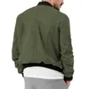 Men's Jackets Men Coat Jacket Stylish Mid-length Faux Suede Cardigan With Stand Collar Elastic Cuffs Multiple For Fall