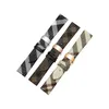 Titta på band Plaid mönster äkta läderband 12 14 16 18 20 22mm svartbrun armband för män Kvinnor Watchchain QuickDisassemble 231108