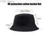 Wide Brim Hats Bucket Hats Hajime Miyagi Andy Panama Bucket Hat Men Women Summer cotton Outdoor Sun Cap bob Hat Hip Hop Fishing Fisherman Hat girl boy YQ231110