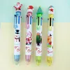 wholesale Stylo à bille de Noël dessin animé père Noël élan arbre de Noël bonhomme de neige coloré stylo gel école papeterie cadeaux pour enfants