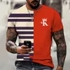 Herr t-shirts Summer Poker K 3D Print T-shirt Europeiska och amerikanska street modekläder Lossa storstorlek snabbt torkande 230410