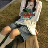 女子ジーンズY2K夏の女性ヴィンテージストリートウェアデニムショーツカーゴショートパンツハラジュク服