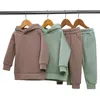 Kleidung Sets Kinder Jungen Baby Mädchen Trainingsanzug Kleidung Fleece Sweatsuit Warme Fleece Oansatz Pullover Sweatshirt Hosen Anzug Für Kinder 2 stücke 231108