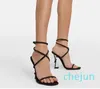Sommer Luxus Marke Sandalen Schuhe Kristall verziert Knöchel Riemchen High Heels Party Kleid Hochzeit Dame Elegante Fuß