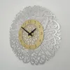 Zegary ścienne 30 cm akrylowe lustro Zegar sztuki naklejki domowe biuro biuro salonu sypialnia kwarcowa igła srebrna złoto