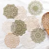 Aesthetic Flower Hollow Window Frame Material Paper Junk Journal Planner Scrapbooking Vintage Lace Decorative DIY Craft