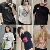 Womens Designer t shirt tracksuit High Edition Family Vest Print Sleeve Women Mobile Castle T-Shirt Flame Embroidery Qianxun Leisure