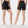 Kvinnors yoga fitness som körs street sommarkvinnor yoga shorts netto 22 känner sig naken utanför hög midja andningsbara yoga shorts byxor