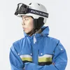 Skihelme ROCKBROS Skihelm Integral geformter Skihelm Sportsicherheit R Rennradhelm Schneemobilschutzzubehör 231109