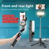 Selfie Monopods L15 Selfie Stick Foldbar Mini Trip Photo Live With Fill Light Wireless Bluetooth Remote Shutter för iOS Android -smartphones Q231110