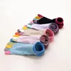Women Socks 1 Pair Spring No Show Toes Pure Cotton Colorful Cute Casual Soft Breathable Deodorant Invisible 5 Finger Harajuku