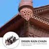 Garden Decorations Metal Drainage Chain Modern Chains Gutter Downspout Accessory Winter Divert Japanese Decor