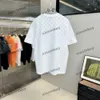 xinxinbuy män designer tee t shirt gradient bokstav tryck bomull kort ärm kvinnor svart vit grå s-3xl