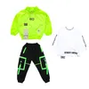 Stage Wear 2023Hip-Hop Dance Costume For Boys Green Jacket Hiphop Pants Jazz Street Performance Costumes Outfits DQS6284