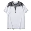 Marque de mode MB à manches courtes Marcelo Classic Jersey Burlon Phantom Wing T-shirt Color Feather Lightning Blade Couple Half T-shirt6it8