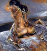 Samanel Nude Art Oralsex For Her Riproduzione della pittura a olio Stampa giclée di alta qualità su tela Modern Home Art Decor W3924616974