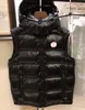 Gilets pour hommes Puffer Veste Down Gilets Hommes À Capuche Hommes Femmes Automne Vêtements D'extérieur Hiver Épais Minceur Brillant Gilet Blanc Canard Sans Manches Marque