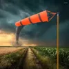 زخارف حديقة عاكس Windsock Streamer 80/100/150 سم مقاوم للخدش العلم للرياح الفلورسنت Weathervane الرياح