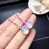 stud arocrings Opal arring nature و 925 sterling Silver Ring Fine Jewelry Gem Size 8 10mm 2pcs