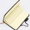 Anteckningar A7 Mini Notebook Portable Pocket PU Cover Diary Handskriven Word Book Memo Board Office Student School Stationery 230408