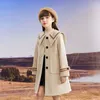 Vestes Enfants filles automne hiver coréen Style décontracté simple boutonnage laine veste manteaux enfants vêtements mode Trench vêtements d'extérieur W04