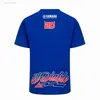 Herrt-shirts 2023 Moto GP Champion för Yamaha Factory Racing Team Motorcykel Superbike Blue T Shirt Men_s Short Q M230409