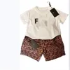 Baby Clothing Designer Children's Summer Designer Children's Short Set Set Taille de 90 cm-160 cm A28