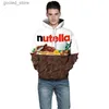 Heren Hoodies Sweatshirts Nieuwe Mode Nutella Voedsel 3D Bedrukte Hoodie Hip Hop Casual Stijl Tops Streetwear Oversized Truien Sweatshirts met capuchon Q231110