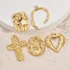 Charms 6 stks/partij Rvs Hart Kruis Holle Hangers Connectors Voor DIY Sieraden Maken Vrouwen Ketting Oorbellen Benodigdheden