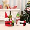 Décorations de Noël Ensemble de couvertures de chandail moche tricoté de bouteille de vinNoël