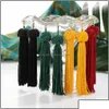 Bengelen kroonluchter sieraden bohemie etnische tassel oorbellen voor vrouwen trendy zwart rood geel groene zijden franjes bungels stateme dh8e0