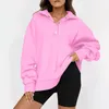 Sweats à capuche pour femmes 2023 automne hiver bouton revers sweat pulls décontractés à manches longues vêtements de sport velours exercice Patchwork pulls