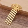 Hårklipp 10st/parti 32 57mm Vintage Bridal Comb Insert Metal Accessories for Women