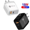 18 W 20 W 25 W schnelle Schnellladegeräte QC3.0 Typ C USB-C-Ladegerät EU US UK Wandladegeräte für iPhone 11 12 13 14 15 Samsung 10 S20 S22 S23 HTC B1 MP3