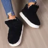 Bont vrouwen 383 warme slippers paren winterplatform schoenen zacht pluche dikke zool meisjes jongens indoor straat sneeuw laarzen pluizig schoeisel 231109 741 995