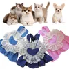 Vêtements de chien dentelle amour animal de compagnie robes de chat denim sangle pour petit chiot doux classique princesse jupes vêtements