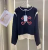 luxury sweaters womens long sleeve Embroidery Panelled jumper designer sweater women pullover