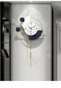 Настенные часы, современные большие часы, модные креативные металлические часы для гостиной, роскошные скандинавские часы Reloj De Pared, домашний декор 60wcS