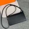 Bolsa de bolsa de couro genuíno bolsas de ombro com caixa de luxo designer de moda ladras bolsa embreagem suporte