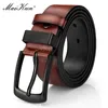 Inne modne akcesoria Maikun Men S Vintage Casual Belt Black Pin Bluckle Student Wszechstronna skóra szeroka 231110