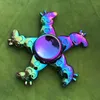 Clover Colorful Hand Spinner Alloy Fingertip Top Toys Interphalangeal Spiral Decompression Toy for Kids