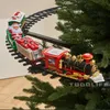 ديكورات عيد الميلاد الإبداعية شجرة chirstmas معلقة معلقة تجميع Mini Train Toys Carway Carway Car Funny Props Kid Xmas Gifts 231109