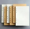 Notepads 45 A5 A6 A7 loose leaf notebooks refilled spiral binding blank inner page process grid paper workstation 230408