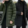 Men's Down Parkas 2023 Winter Warm Jackets Hooded Casual Long Thicker Male Outwear Coats Slim Fit 231110