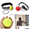 Punching Balls Fight Equipo de pelota de boxeo con diadema para entrenamiento de velocidad refleja Red Drop Delivery Deportes al aire libre Suministros de fitness Dhdlg