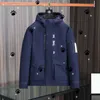 Monclairs Designer Französische Marke Daunen Winter Dicke Thermojacke Outdoor Skianzug Mantel Schwarzer Mantel Druck Lässig