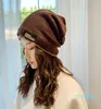 BeanieSkull Caps Colorways Acrylique Chapeau D'hiver Pour Femme Couleur Unie Unisexe Bonnet Automne Bonnets Chaud Doux Skullies