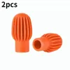 2 -stks/4 -stcs trommel MUTE SILICONE MOEVE ZWERVER SLIPER SLIMENT TIPS DROMSTICK Hoofd Rubberen mouw