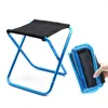 Mobili da campeggio Outdoor Ultraleggero Mini portatile in lega di alluminio pieghevole sgabello da campeggio sedia da pesca